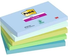 Post-It 3M Post-it® Super lipdukai, OASIS, 76x127mm, 5x90 kortelės.