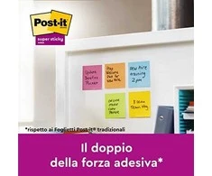 Staples POST- IT Bloczek SUPER STICKY 654 -SS- VP24COL 76x76mm, spalvų derinys 24x90 lakštų