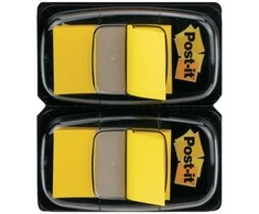 Post-it indeksavimo puslapis 680- Y2EU, 25mmx43mm, geltona, 2 x 50vnt (3M0835)
