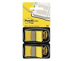 Post-it indeksavimo puslapis 680- Y2EU, 25mmx43mm, geltona, 2 x 50vnt (3M0835)