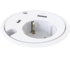 Formingfunction Forming Function Powerdot 1xUSB and 1xUSB-C Feed Through Baltas