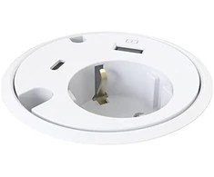 Formingfunction Forming Function Powerdot 1xUSB and 1xUSB-C Feed Through Baltas