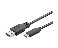 USB kabelis PremiumCord USB-A - 1 m Juodas (ku31ca1bk)