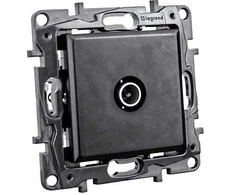 Legrand Kištukinis lizdas Legrand Niloe Step 863574 TV final juodas sockets