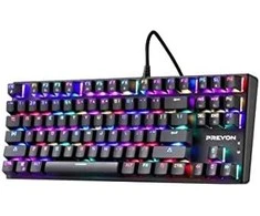 PREYON Raudona Blitz Claw TKL laidinė mechaninė klaviatūra (US, Gateron Raudona)
