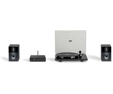 Pro-Ject STEREO SET E PHONO - Minimalistinė garso sistema su patefonu, juoda