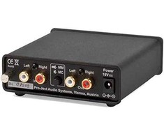Pro-Ject Phono dėžutė - išankstinis stiprintuvas, juodas