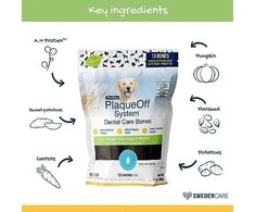 Swedencare „PlaqueOff“ – dantų kaulams skirtas daržovių mišinys, 480 g – (721.0046)