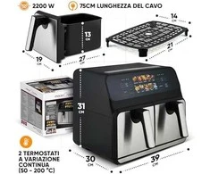 Profi Cook PROFICOOK PC-FR 1287 H riebalų neturinti gruzdintuvė