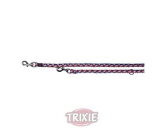 Trixie SMYCZ NYLON 2m/12mm SREBRNO-Juoda