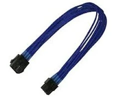 Nanoxia PCIE 6- pin - PCIE 6- pin, 0,3m, mėlyna (NX6PV3EB)