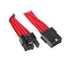Nanoxia PCIe 6-pin - PCIe 6-pin, 0.3m, Raudona (NX6PV3ER)