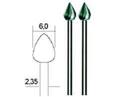 Volframo vanadžio freza Ø6mm (2vnt.) PROXXON