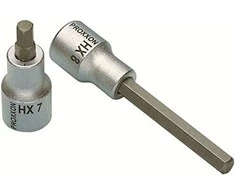 Galvutė su prailg. šešiakampiu antgaliu PROXXON 1/2" 7 mm