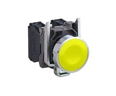 Schneider Electric Valdymo mygtukas 22mm geltonas su grįžimu 1Z (XB4BA51)