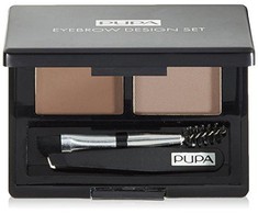 Pupa Milano Pupa Eyebrow Design Set antakių šešėliai, atspalvis; 003 Dark Brown, 1.1 g