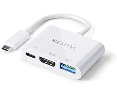 „PureLink“ USB-C prie kelių prievadų adapteris – „iSeries“ – baltas – 0,10 m