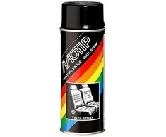 MOTIP Dažai juodi odai, vinilui 400ml
