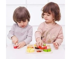 Dėlionė Classic World Vaisių Pjaustymo Rinkinys Montessori 20 vnt.