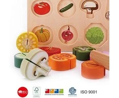 Dėlionė Classic World Medinė Daržovių Pjaustymo Rinkinys 20 Dalių Saugus Vaikams