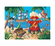 Djeco Siluetų dėlionė - Piratas (36 detalių) ( DJ07220 )