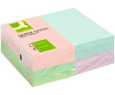 Q-Connect Selflipnus Blokas Q-Connect Vaivorykštė, 127X76MM, 4X3X100K, pastelinė, Mix Colors
