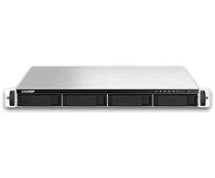 Serveris QNAP TS-464U-RP NAS Rack (1U) Intel® Celeron® N5095 8 GB DDR4 0 TB QNAP Turbo System Aliuminio, Juodas
