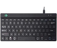 R Go Tools COMPACT BREAK Klaviatūra QWERTY - US Juodas su laidu