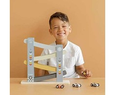 Little Dutch MAŽAS OLANDIJAS MEDINIS ŠLIUŽIMŲ TAKAS + 4 AUTOMOBILIAI