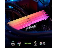 RAM „Kingston KF436C18BB2AK4/128“ 128 GB 3600 MT/s DDR4 CL18 DIMM (4 vnt. rinkinys) „FURY Beast RGB“ | „Kingston“
