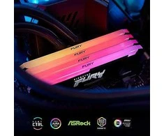 Atmintis Kingston Fury Beast RGB 8GB 3200MT/s DDR4 CL16 DIMM PC Memory Module KF432C16BB2A/8