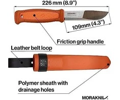 Morakniv Kansbol su Multi-Mount tvirtinimu (S) degintas oranžinis