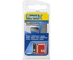 Rapid Kabės Nr53 6mm 1080 vnt plastikinė dėžutė