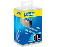 Kabės 606/12 3600vnt. 6,0x1,1mm, juodos, plastikinė pakuotė, Rapid