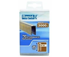 90/25mm 3M Kabės Rapid PP Box Tinka Rapid Airtac PBS 151 3000 vnt