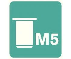 Grąžtas Kniedės M5, 20 vnt, Rapid