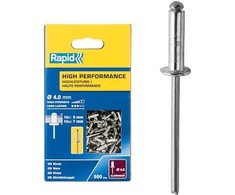 Aliuminės kniedės Rapid 4.8 x 25 mm, 200 vnt