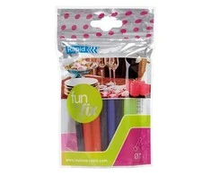 Glue sticks 7x100mm, coloured, 20pcs, Rapid