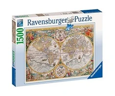 Ravensburger Dėlionė 1500 vnt. - Istorinis pasaulio žemėlapis