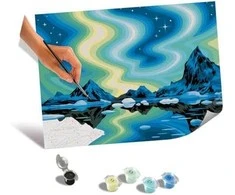 Ravensburger dažai pagal skaičių Northern Lights