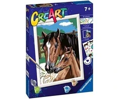 Ravensburger CreArt vaikams: Koń i kotki