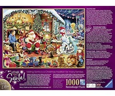 Ravensburger kalėdinė dėlionė Aplankykime Kalėdų Senelį, 1000 detalių