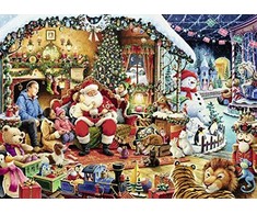 Ravensburger kalėdinė dėlionė Aplankykime Kalėdų Senelį, 1000 detalių