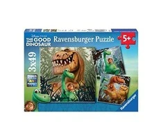 3x49 Puzzle The Good Dinosour - RAVENSBURGER dėlionė