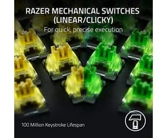 RAZER BlackWidow V4 Pro laidinė mechaninė klaviatūra (Žalias switch, US)