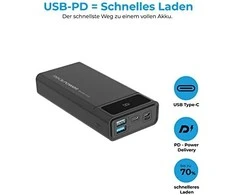 RealPower PB-20k PD 20000 mAh Juodas