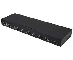 RealPower 284513 USB 2.0 RS-232 nuoseklusis keitiklis / kartotuvas / izoliatorius Juodas