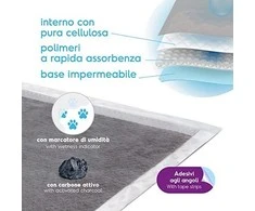 Rinaldo Franco Spa Record AssorbiPiu Anglies paklotai 60x90cm – sugeriantys kilimėliai su aktyvuota anglimi, 30 vnt.