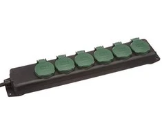 REV Multiple Socket Outlet IP44 6 kartus 1,4m