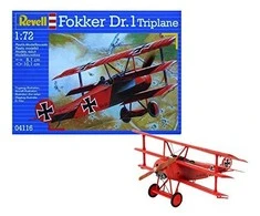 Klijuojamas lėktuvo modelis Revell Fokker DR.1 1:72, 30 d.